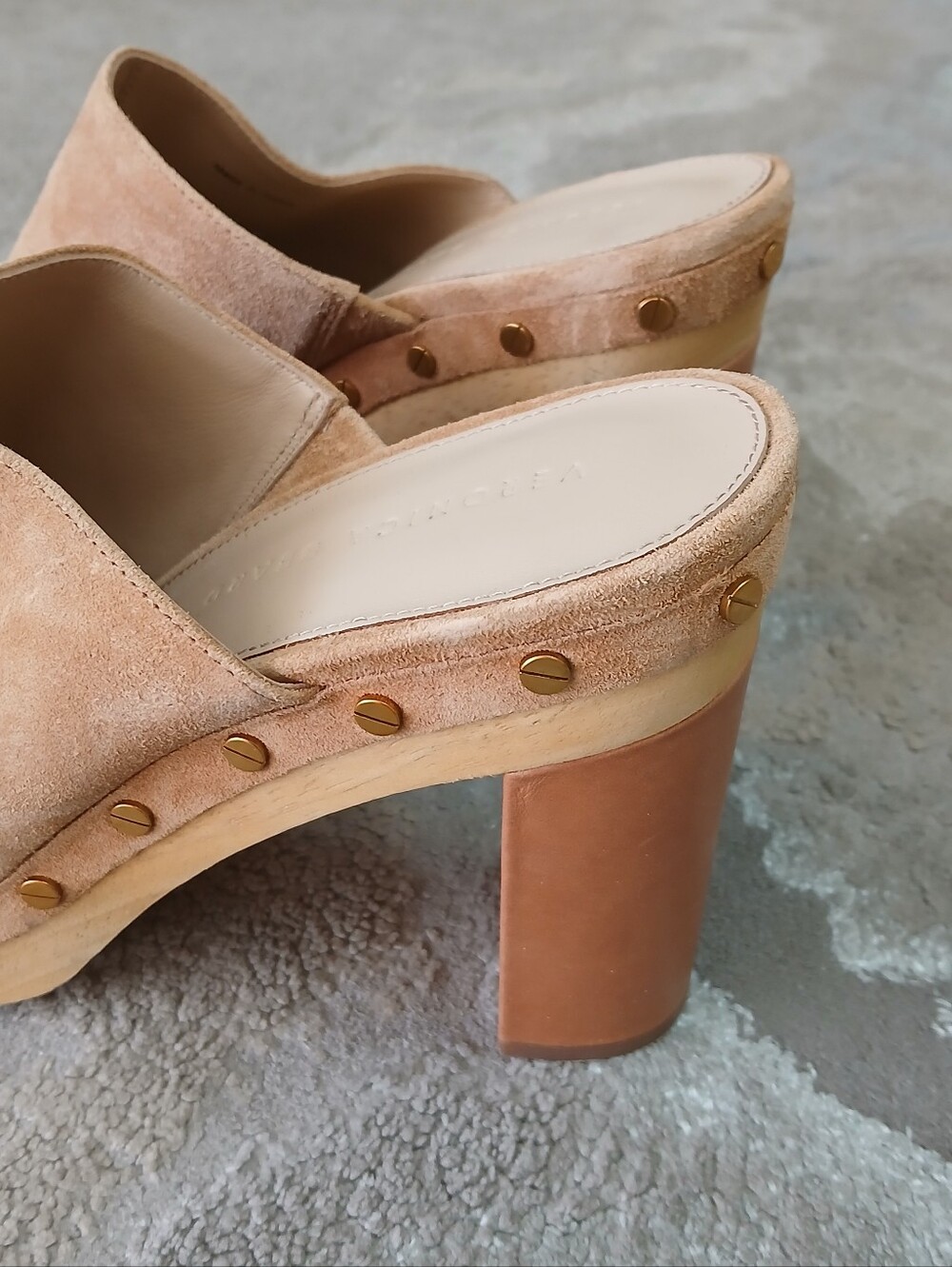 Veronica Beard Grita Suede Clogs - Picture 4 of 12